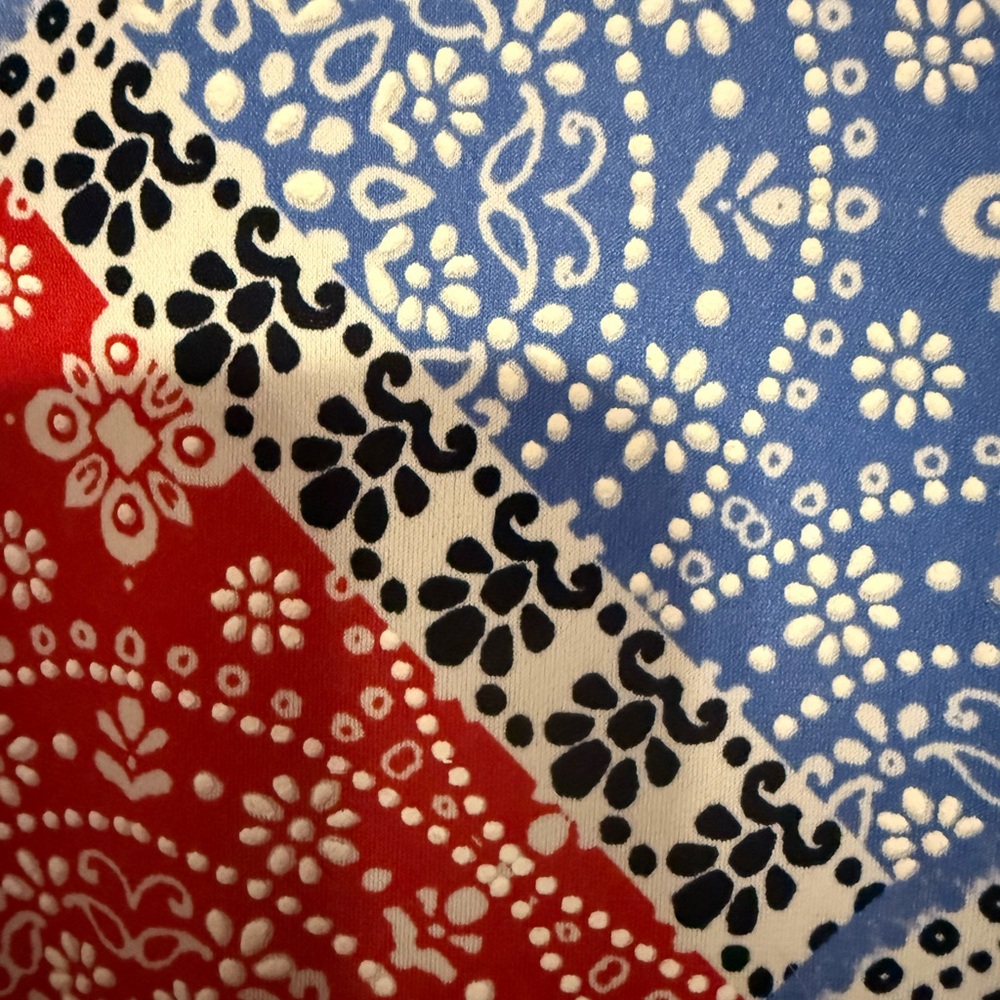 Ruby Rd. Textured Patchwork Flutter Sleeve Top - … - image 5